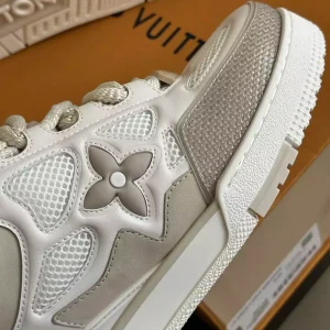 LOUIS VUITTON LV SKATE SNEAKER BEIGE WHITE – L080