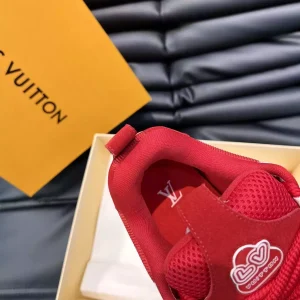 LOUIS VUITTON SKATE SNEAKER RED WHITE – L087