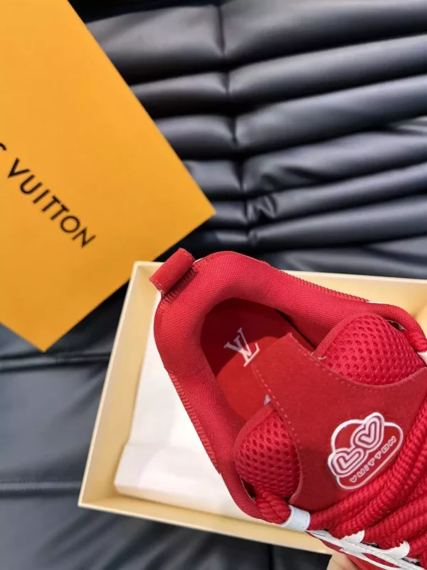 LOUIS VUITTON SKATE SNEAKER RED WHITE – L087