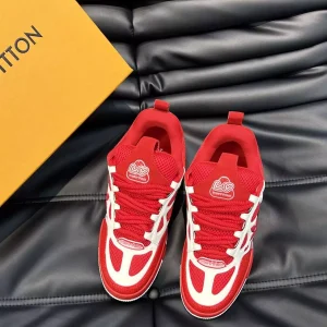 LOUIS VUITTON SKATE SNEAKER RED WHITE – L087