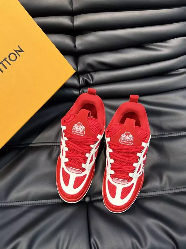 LOUIS VUITTON SKATE SNEAKER RED WHITE – L087