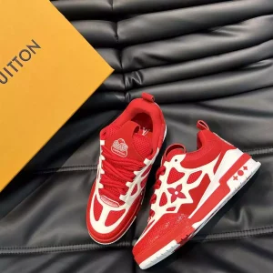 LOUIS VUITTON SKATE SNEAKER RED WHITE – L087