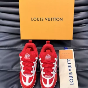 LOUIS VUITTON SKATE SNEAKER RED WHITE – L087