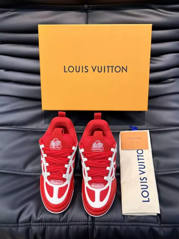 LOUIS VUITTON SKATE SNEAKER RED WHITE – L087