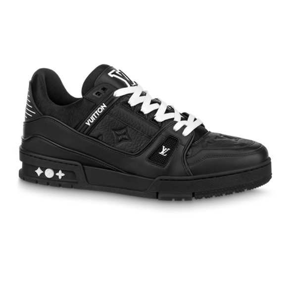 LOUIS VUITTON TRAINER SNEAKER IN BLACK - L157